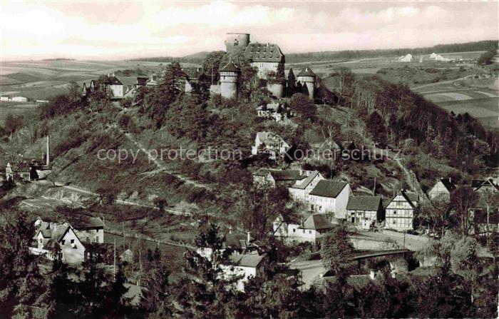 Trendelburg Diemel Deisel Hessen Fliegeraufnahme Burghotel