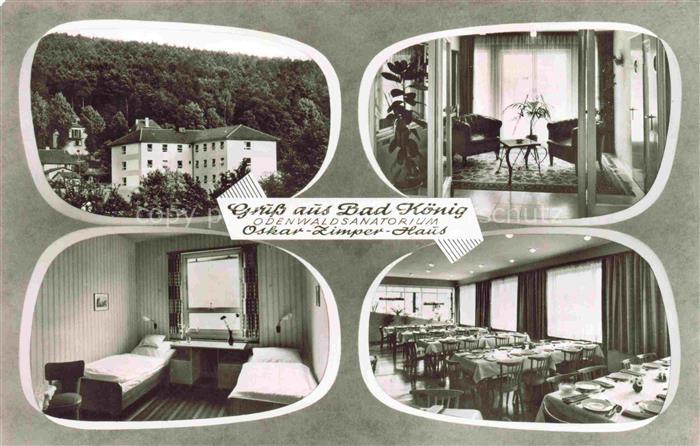 Bad Koenig Odenwald Hessen Odenwaldsanatorium Oskar Zimper Haus Speisesaal Zimme
