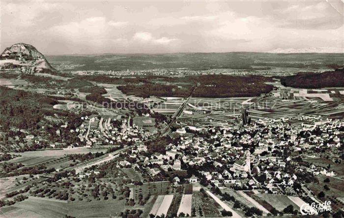 Gottmadingen Fliegeraufnahme mit Hohentwiel und Singen