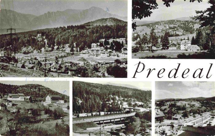 Predeal Romania Panorama Teilansichten