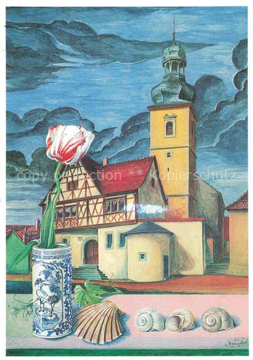 Sickershausen Kitzingen Bayern Rathaus Deckengemaelde