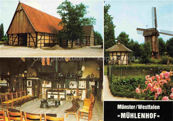 MueNSTER   Westfalen NRW Muehlenhof Gastraum Windmuehle Park