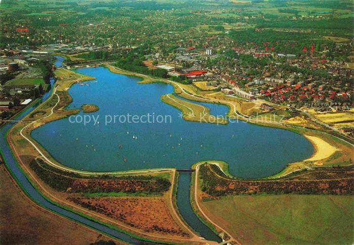 Bocholt Westfalen Freizeit und Erholungsanlage am Aasee Fliegeraufnahme
