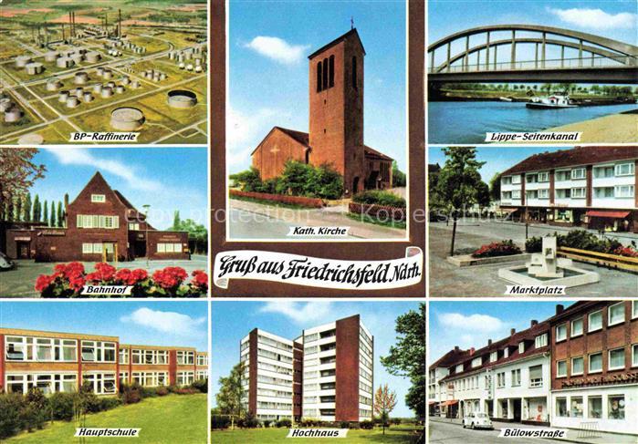 Friedrichsfeld Voerde Niederrhein WESEL NRW BP Raffinerie Bahnhof Hauptschule K