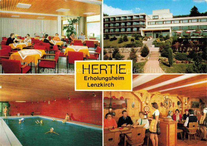 Lenzkirch Hochschwarzwald BW HERTIE Erholungsheim Speisesaal Hallenbad Restauran