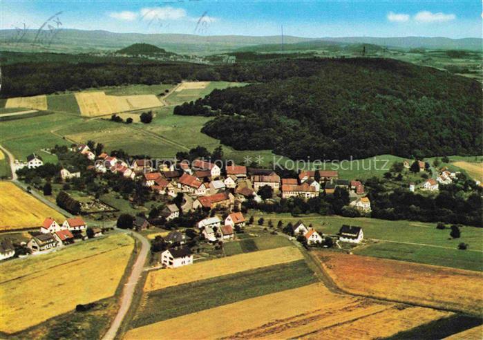 Schellbach Knuellwald Fliegeraufnahme mit Pensionshaus Bernhardt
