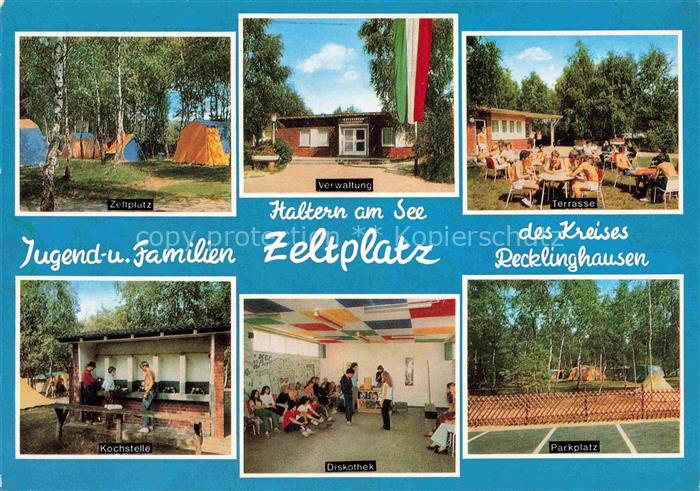 Haltern See Zeltplatz Verwaltung Terrasse Kochstelle Diskothek Parkplatz