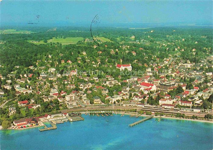 Starnberg Starnbergersee Fliegeraufnahme