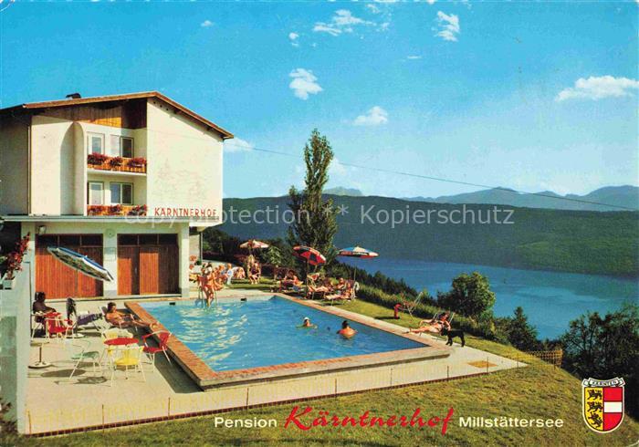 Millstatt Millstaettersee Kaernten AT Pension Kaerntnerhof