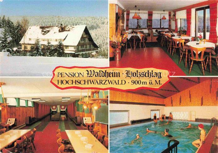 Holzschlag Bonndorf BW Pension Waldheim Gastraum Kegelbahn Hallenbad