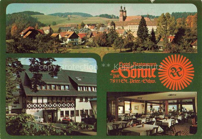 St Peter Schwarzwald Panorama Hotel Restaurant Zur Sonne Gastraum