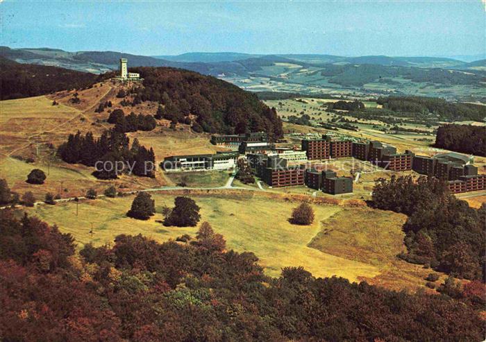 Roth Rhoen-Grabfeld Rother Kuppe mit Rhoen Park Hotel und Aussichtsturm