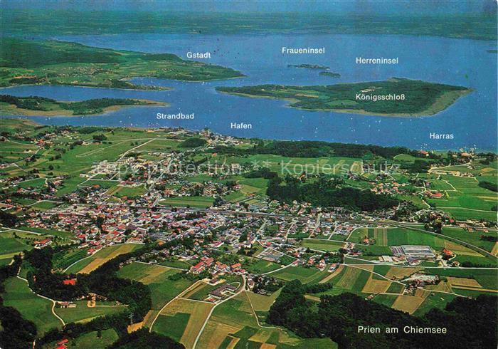 Prien Chiemsee Gstadt Fraueninsel Herreninsel Strandbad Hafen Harras Koenigsschl