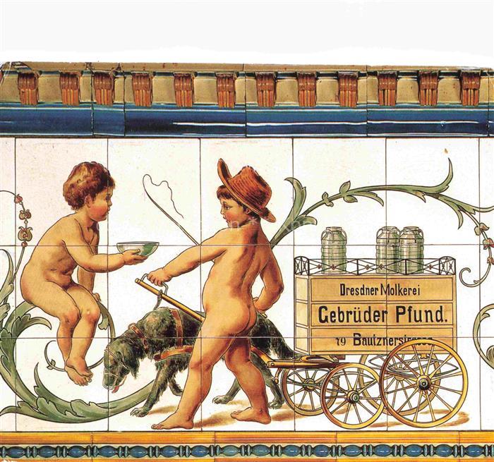 DRESDEN Elbe Dresdner Molkerei Gebrueder Pfund