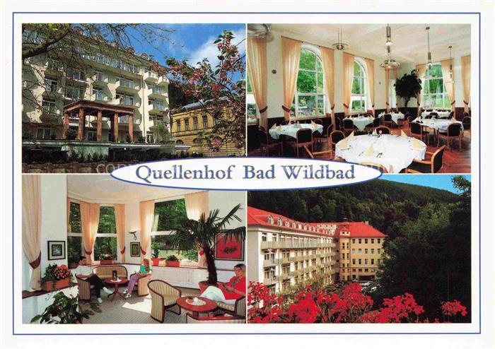 BAD WILDBAD Schwarzwald Rehazentrum Quellenhof Speisesaal Kuranlagen