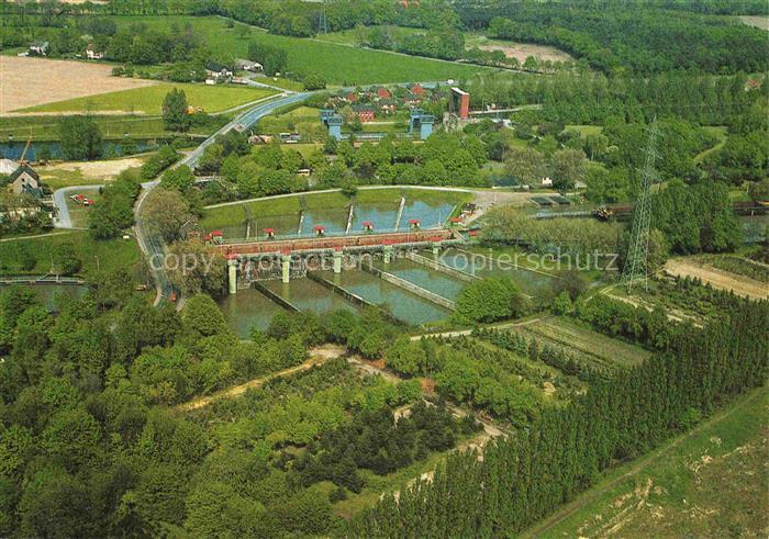 Waltrop Recklinghausen NRW Alte Schachtschleuse Henrichenburg Fliegeraufnahme