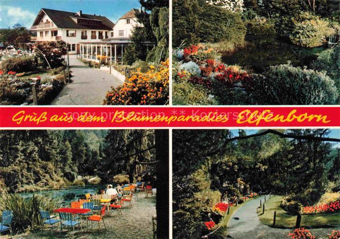 Elfenborn Rinteln Hotel Blumenparadies Restaurant Freiterrasse Park