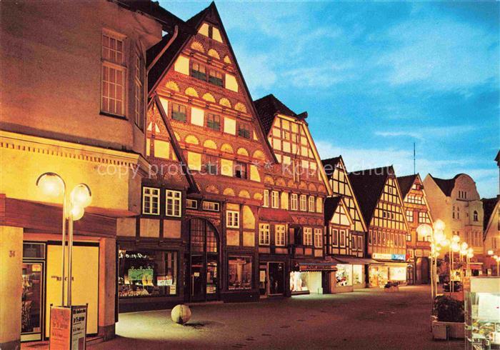 BAD SALZUFLEN Fachwerkhaeuser in der Langestrasse