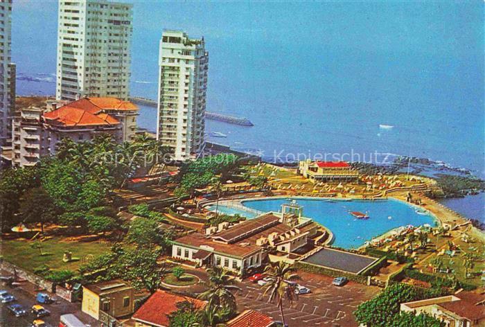 Bombay MUMBAI India Beach Candy Swimming Pool Fliegeraufnahme