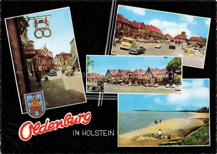 Oldenburg Holstein Hauptstrasse Marktplatz Strandpartie
