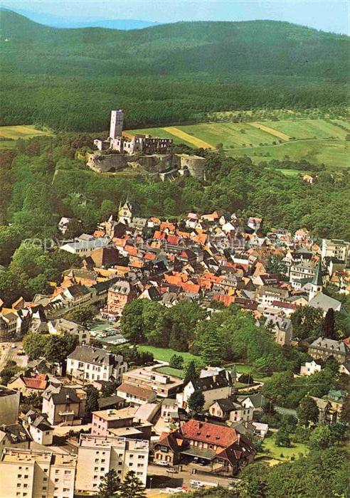 Koenigstein  Taunus Fliegeraufnahme mit Burg