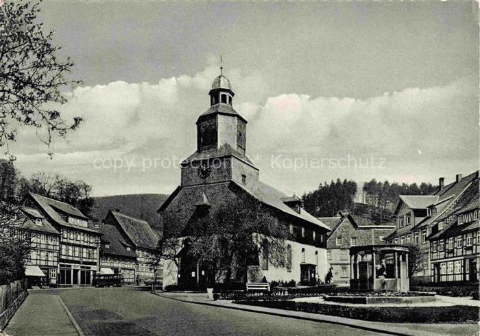Bad Grund Blick zur Kirche