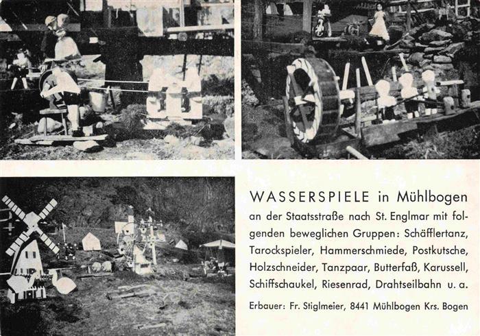 St Englmar Wasserspiele in Muehlbogen Schaefflertanz Tarocksoepieler etc