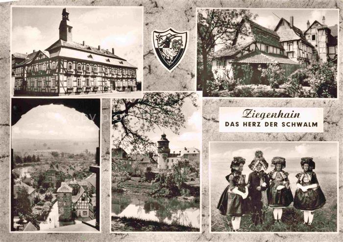 Ziegenhain Hessen Schloss Teilansichten Folkloregruppe