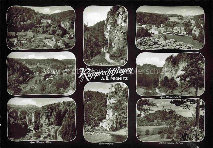 Rupprechtstegen Panorama Am Roten Fels Eingang zum Ankatal Loewenfels Hohenstein