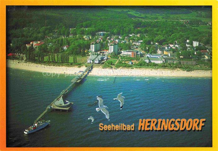HERINGSDORF Ostseebad Usedom Fliegeraufnahme mit Seebruecke