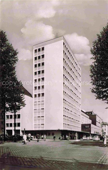 WIESBADEN Hochhaus der Stadtwerke mit Kirchgasse