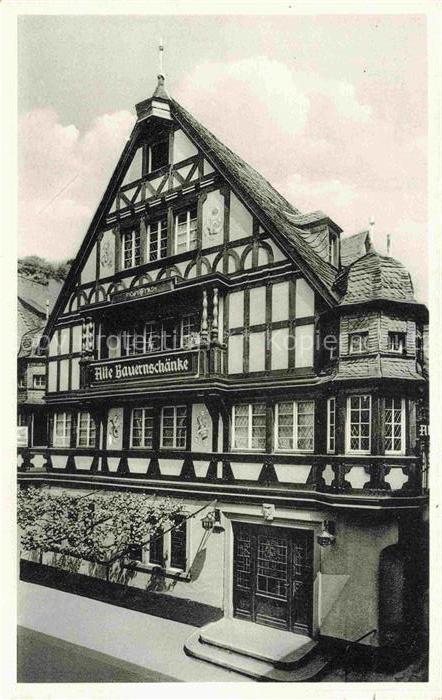 AssMANNSHAUSEN Rhein Hotel Alte Bauernschaenke Fachwerkhaus