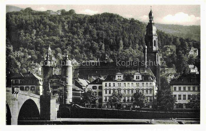 HEIDELBERG  Neckar Hotel Hollaender Hof Christliches Hospiz an der Alten Bruecke