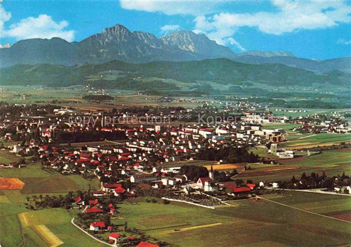 Freilassing Gesamtansicht mit Alpenpanorama