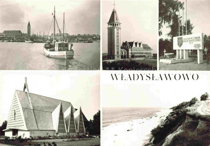 Wladyslawowo Grossendorf Pommern Ostseebad PL Fischereihafen Fischerhaus Gedenkt