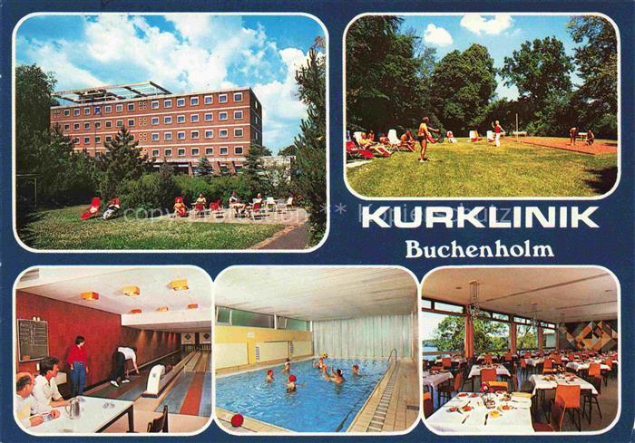 Malente-Gremsmuehlen Kurklinik Buchenholm Restaurant Kegelbahn Hallenbad