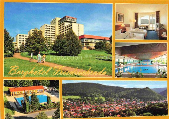 Friedrichroda Thueringen AHORN Berghotel Fremdenzimmer Hallenbad Panorama