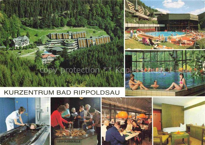 BAD RIPPOLDSAU-SCHAPBACH Kurzentrum Luftaufnahme Swimming Pool Hallenbad Kuranwe