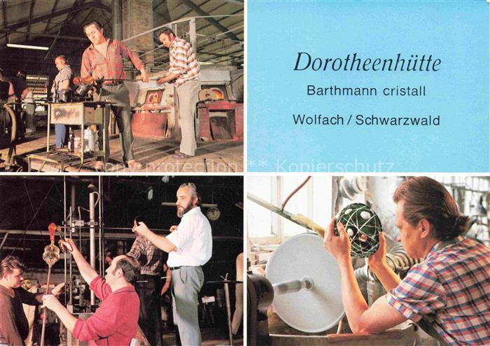 Wolfach Schwarzwald Dorotheenhuette Barthmann cristall Glasmacher Glasschleifer