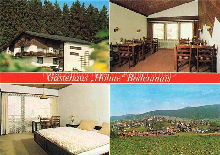Bodenmais Regen Bayern Gaestehaus Hoehne Gastraum Fremdenzimmer Panorama
