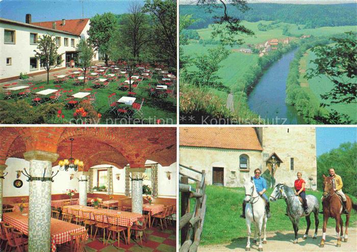 Penk Nittendorf Naabtal Gasthof Spitzauer Gastraum Landschaftspanorama Ausreiten