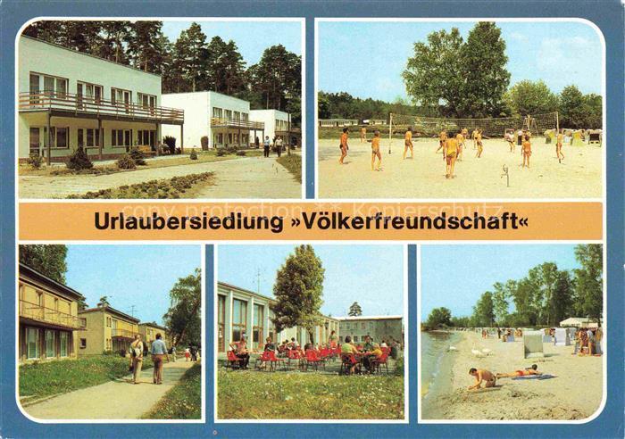Klink Waren Urlaubersiedlung Voelkerfreundschaft Bettenhaeuser Volleyballplatz G