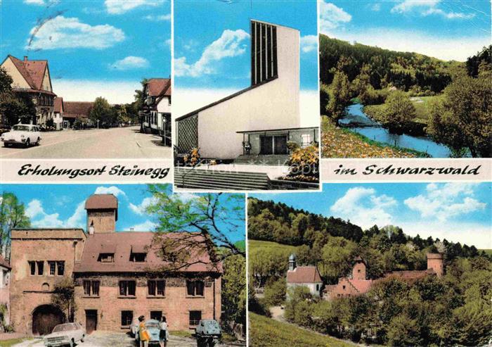 Steinegg Schwarzwald Teilansichten Erholungsort Kirche Landschaft