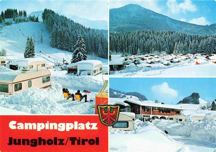 Jungholz Tirol AT Winterpanorama Campingplatz