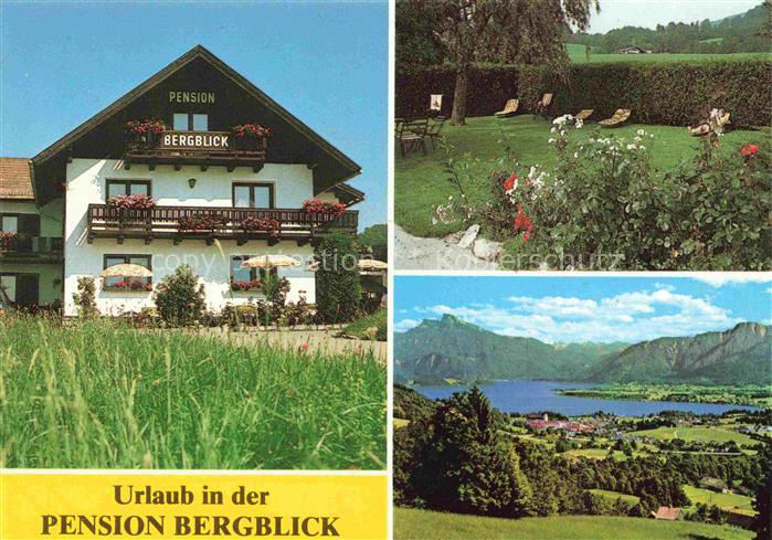 Mondsee Salzkammergut AT Pension Bergblick Panorama Alpen