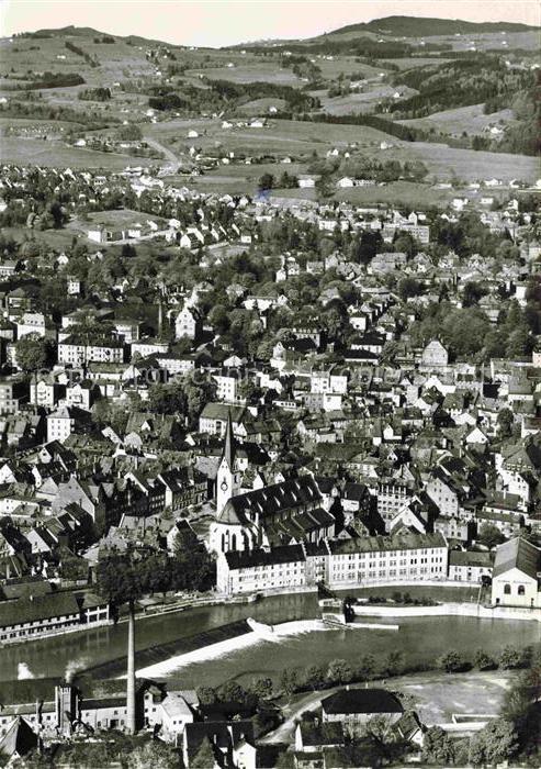 Kempten Allgaeu Stadtpanorama mit Kirche