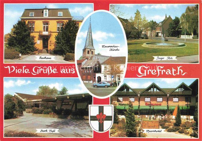 Grefrath Niederrhein Viersen Duesseldorf NRW Rathaus Laurentius-Kirche Berger Pl