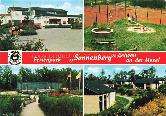 Leiwen Mosel Ferienpark Sonnenberg Park Tennisplatz Bungalows