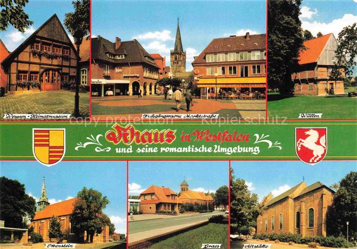 Ahaus NRW Wessum Heimatmuseum Fussgaengerzone Marktstrasse Wuellen Ottenstein Gr