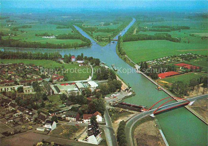 Datteln Recklinghausen NRW Kanalknotenpunkt Fliegeraufnahme